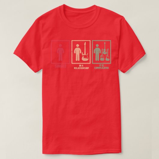 最初は私独身のが、その後、私はギターを一つ持って、今 Tシャツ (デザイン正面)