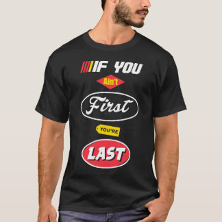 最初または最後 Tシャツ