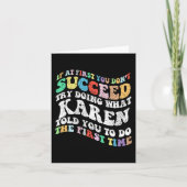 最初もしはカレンが何をしようとしても成功しない カード (正面)