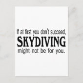 最初もしはスカイダイビングに成功しないかもしれない… ポストカード (正面)