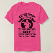 最初もしは料理quotegiを成功させなおもしろいい tシャツ (デザイン正面)