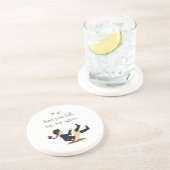 「最初もしは秋して、もう一度やってみよう。」 馬術 コースター (側面)