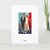 最初カップルドナルドおよびMelaniaの切札の自由の球 カード (裏面)