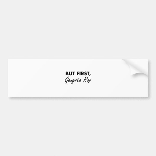 最初ギャングの叩く音 バンパーステッカー (正面)