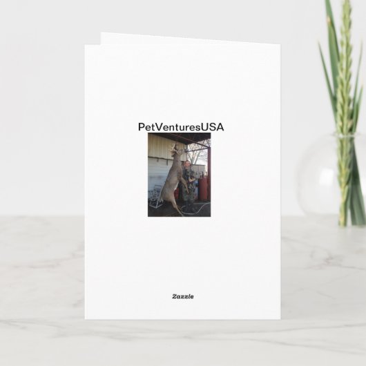 最初シカのクリスマスカード シーズンカード (裏面)