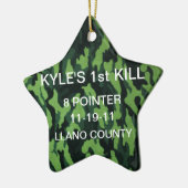 "最初シカ"のオーナメント セラミックオーナメント (左)