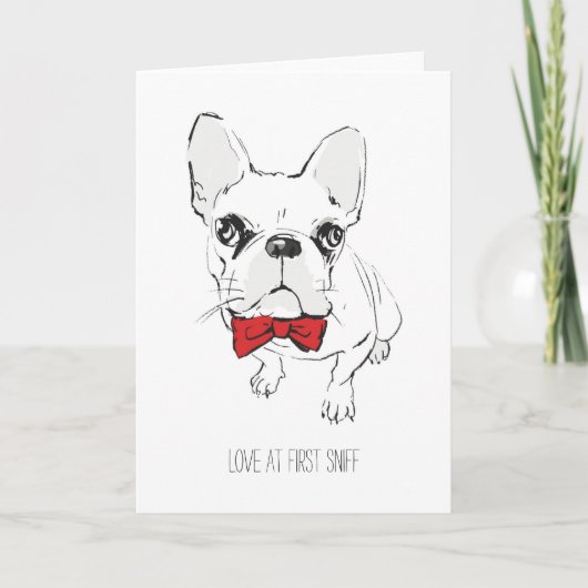 "最初スニファの愛"のバレンタインデーカード シーズンカード (正面)
