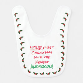 最初パーソナライズされたのクリスマス ベビービブ