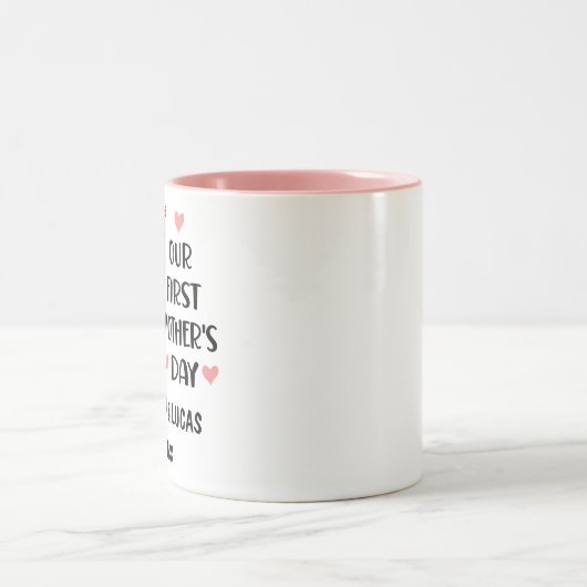 最初パーソナライズされたの母の日キリン2025 ツートーンマグカップ (中央)