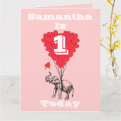 最初パーソナライズされたの誕生日 カード (黄色い花)