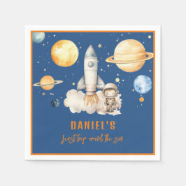 最初モダンの旅のまわりに日誕生日 スタンダードカクテルナプキン