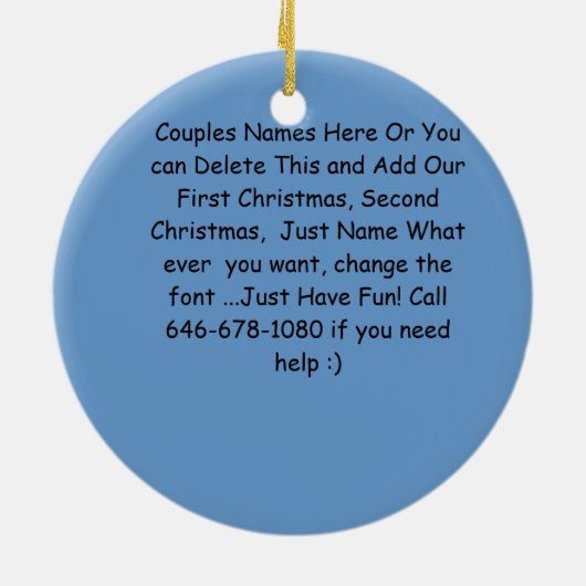 最初休日は一緒に2013年のカスタムなORNAMENを浜に引き上げます セラミックオーナメント (裏面)