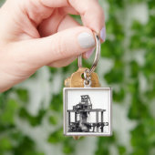 最初十分に自動化された織機 キーホルダー (手)