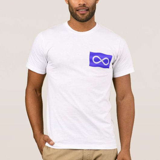 最初国家のTシャツのユニセックスなMetisの旗のTシャツ Tシャツ (正面)