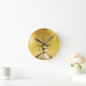 最初場所のトロフィ ラウンド壁時計 (ホーム)