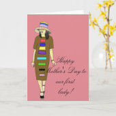 最初女性のための母の日 カード (黄色い花)