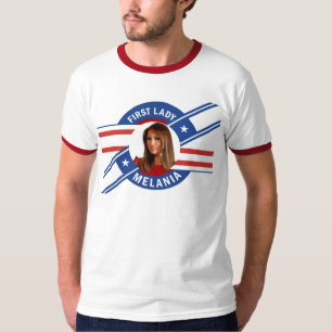最初女性のためのMelania Tシャツ