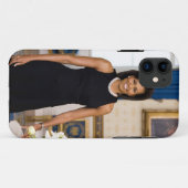 最初女性のミシェールオバマ公式のポートレート Case-Mate iPhoneケース (裏面(横))