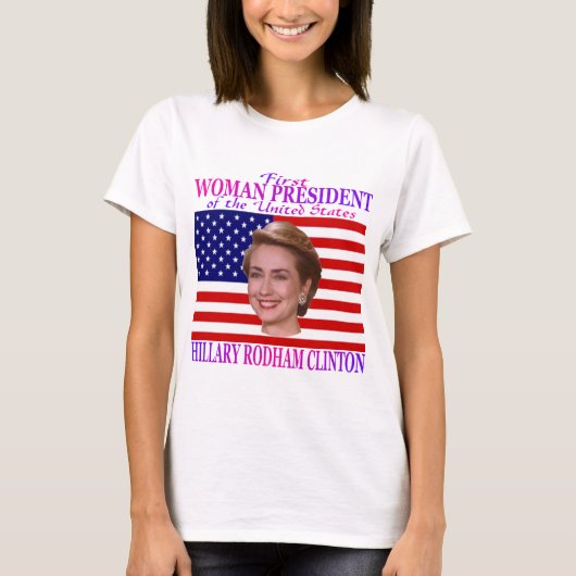 最初女性の大統領 Tシャツ (正面)