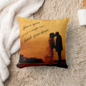 最初年の結婚記念日の記念品 クッション (ブランケット)