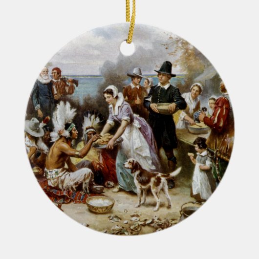 最初感謝祭 セラミックオーナメント (正面)