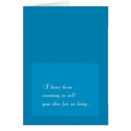 最初日付の告白カード