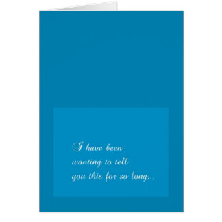 最初日付の告白カード