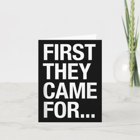 最初来に..第二次世界大戦の詩、抗議De カード (正面)