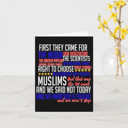 最初来にShirt Science Civil Rights Res カード (黄色い花)