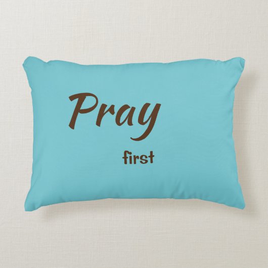 最初枕を祈って下さい アクセントクッション (正面)