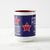 最初父の日のマグのデザイン-あなた自身の日付を加えて下さい マグカップ (中央)