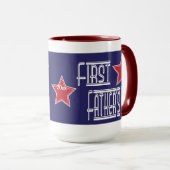 最初父の日のマグのデザイン-あなた自身の日付を加えて下さい マグカップ (正面右)