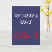 最初父の日の挨拶状 カード (黄色い花)