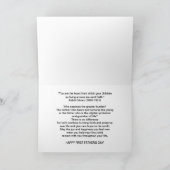 最初父の日、Sandhillクレーン家族 カード (内部)