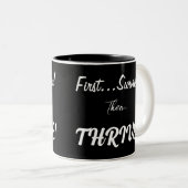 最初生き延びに、それから…繁栄！ ツートーンマグカップ (正面右)