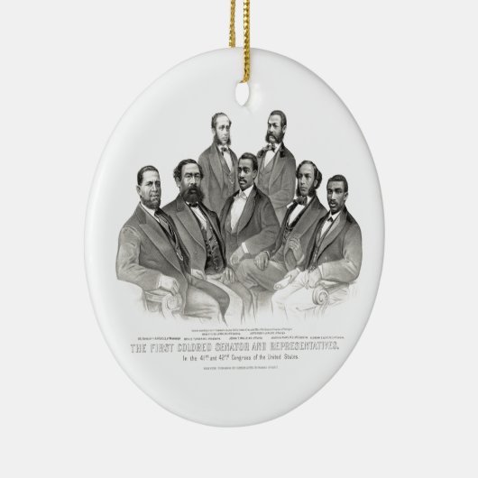 最初着色された上院議員および代表 セラミックオーナメント (右)