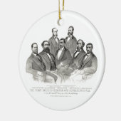 最初着色された上院議員および代表 セラミックオーナメント (左)