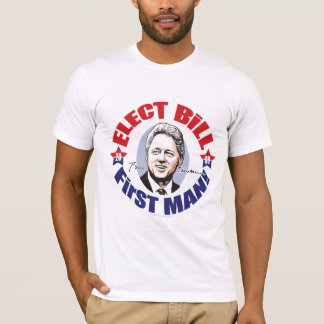 最初紳士のワイシャツのためのBill Clinton Tシャツ