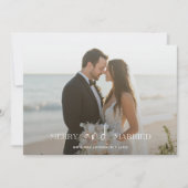 最初結婚とメリークリスマス結婚したの写真 シーズンカード (正面)