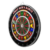 最初羽毛はダート盤を放ちます ダーツボード (正面右)