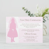最初聖餐および発表-女の子 招待状 (スタンド正面)