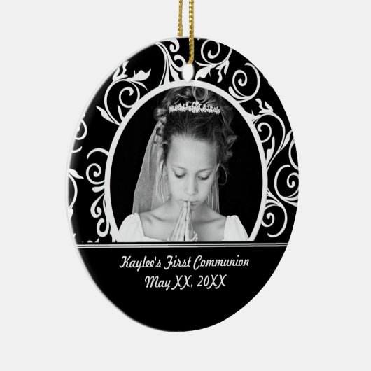 最初聖餐の写真のオーナメント セラミックオーナメント (右)