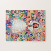 最初聖餐の女の子のギフトのパズル ジグソーパズル (横)