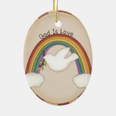 最初聖餐の宗教オーナメントまたは壁掛け セラミックオーナメント (裏面)