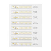 最初聖餐の宛名ラベル ラップアラウンドラベル (シート)