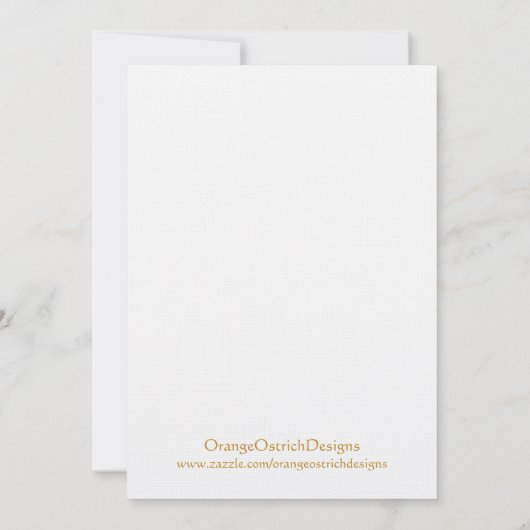 最初聖餐の招待状 招待状 (裏面)