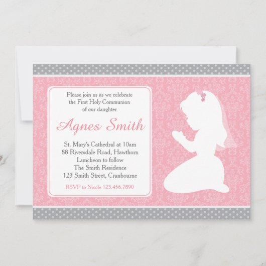 最初聖餐の招待状/最初に聖餐 招待状 (正面)