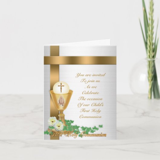 最初聖餐の招待 招待状 (正面)