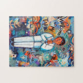 最初聖餐の男の子のギフトのパズル ジグソーパズル (横)