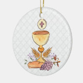 最初聖餐の記号 セラミックオーナメント (左)
